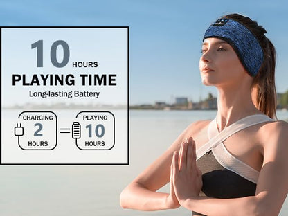 Bluetooth Elastic Headband Wireless Headphones