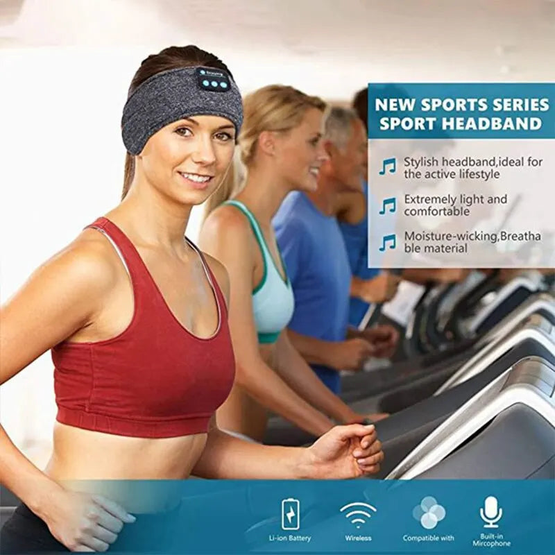 Wireless Bluetooth Headband Elastic Headphones