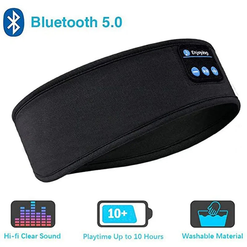 Bluetooth Elastic Headband Wireless Headphones