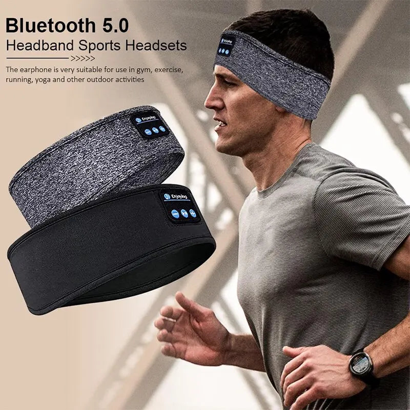 Bluetooth Elastic Headband Wireless Headphones