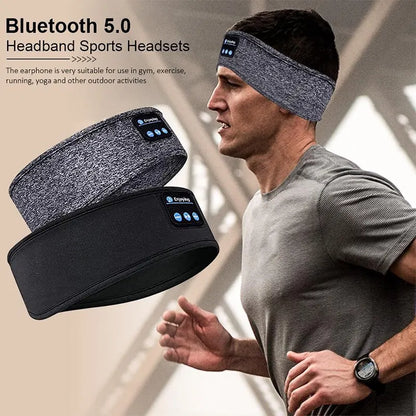 Bluetooth Elastic Headband Wireless Headphones