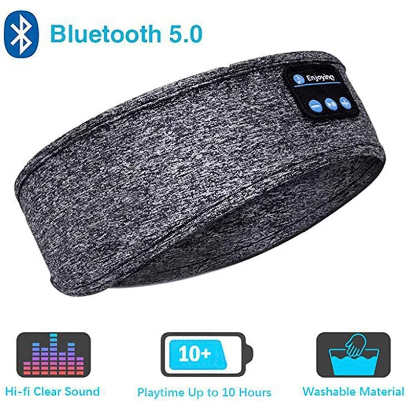 Bluetooth Elastic Headband Wireless Headphones